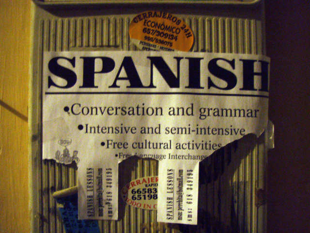 Spanish bulletin conversation and grammar intensive semi-intensive free cultural activities free lan