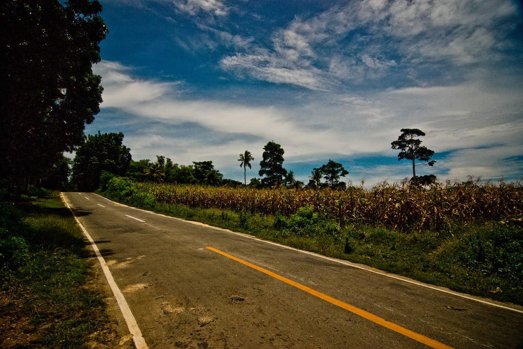 Empty roads in Siquijor Island, Central Visaya