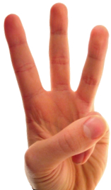 3 fingers