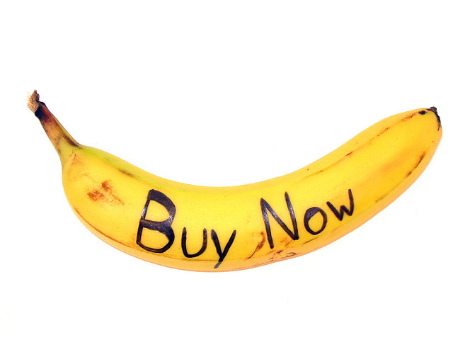 banana buy me advertising marketing 