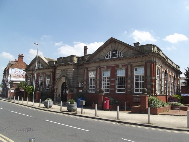 Erdington Library pm Orphanage Road in Erdington
