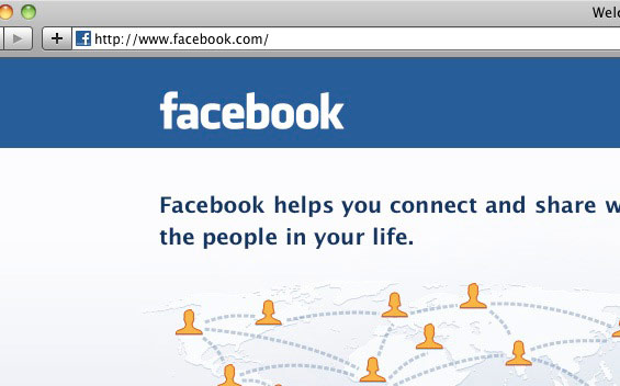 Facebook home page