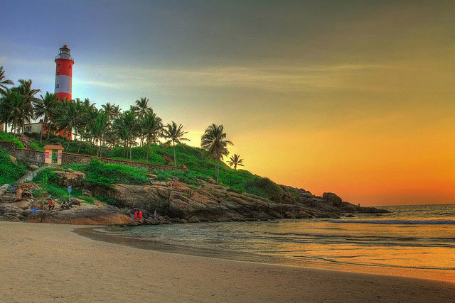 Kovalam Beach in Kerala