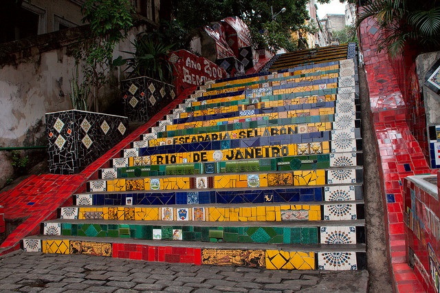 The Great Madness Stairs in Rio de Janeiro
