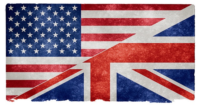 USA and Great Britain flag