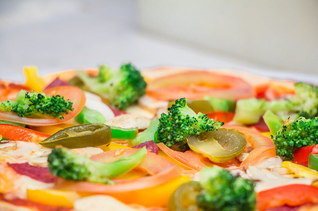 Healthy homemade pizza