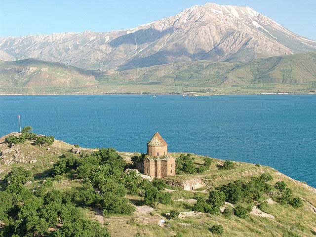Akdamar Island on Lake Van, in eastern Turkey