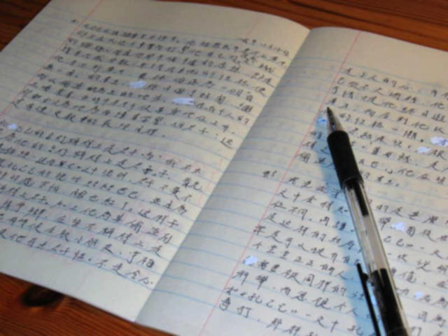 Chinese Homework Mandarin Student Teacher Assignment Notebook Written Characters 