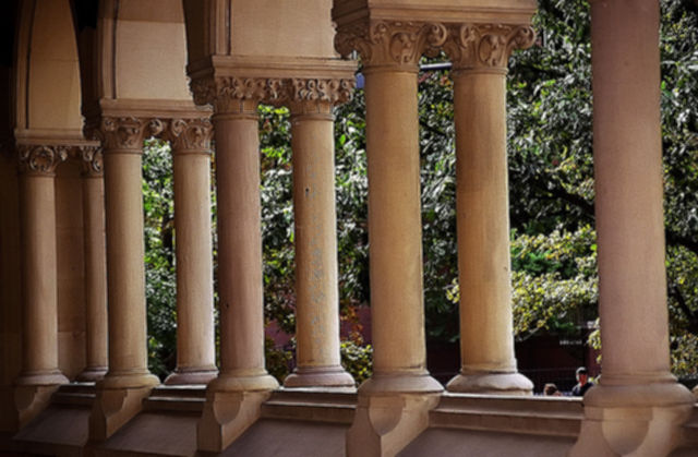 Harvard University Columns Ivy League Massachusetts Architecture College 