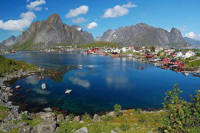 Scenery of Norway in Reine, Lofoten