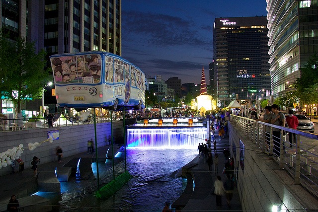 Downtown Seoul, Korea at night