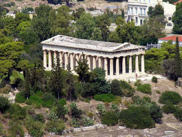 The Temple of Hephaistos in Athens, Greece