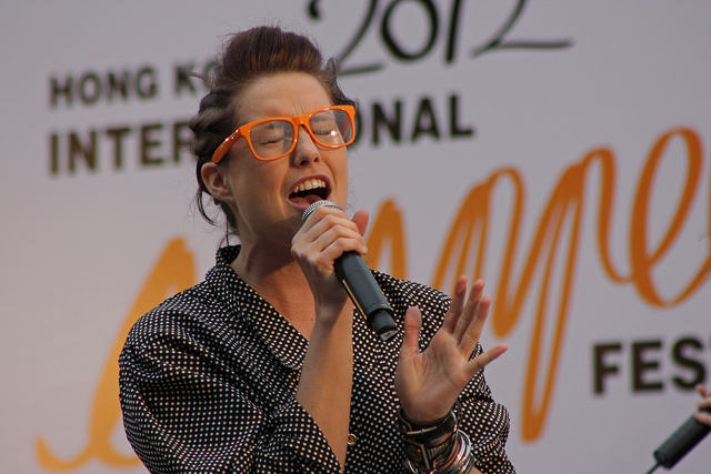 Amy Whitcomb of Delilah at the Hong Kong International A Cappella Festival 2012 