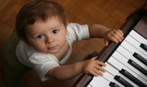 Child Playing Piano