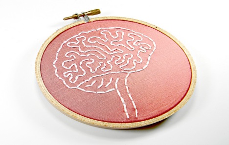 Brain Embroidered