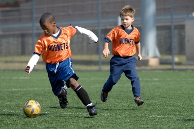 Playing Soccer